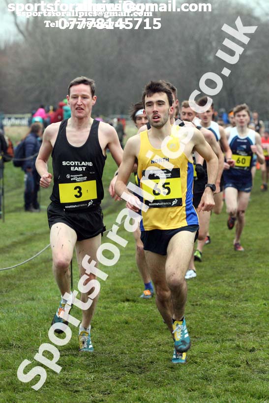 Inter District senior men and juniors, 2018 Simplyhealth Great Edinburgh International XCountry. Photo: David T. Hewitson/Sports for All Pics